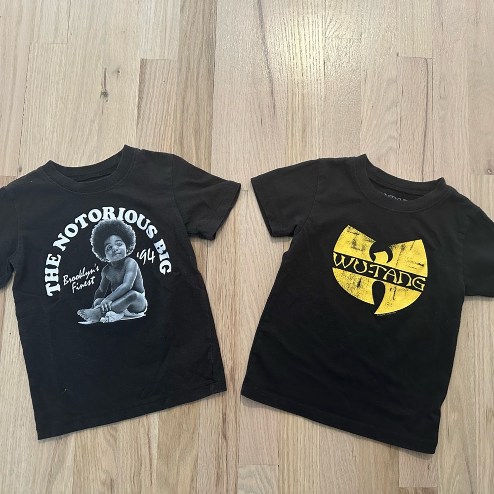 Wu tang and Notorious BIG t shirt 3T gender neutral
